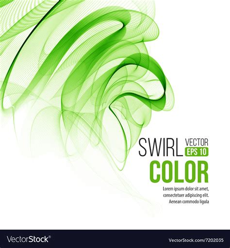 Abstract Green Swirl Background Royalty Free Vector Image