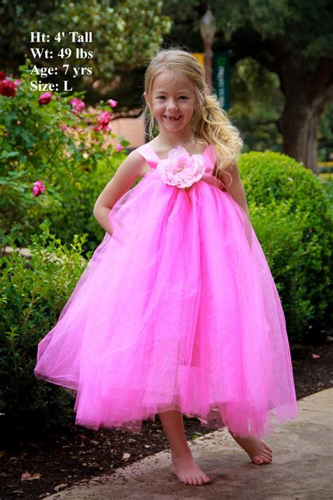 Hot Pink Tutu Dress For Toddlers Flower Girl Dress For Weddings And