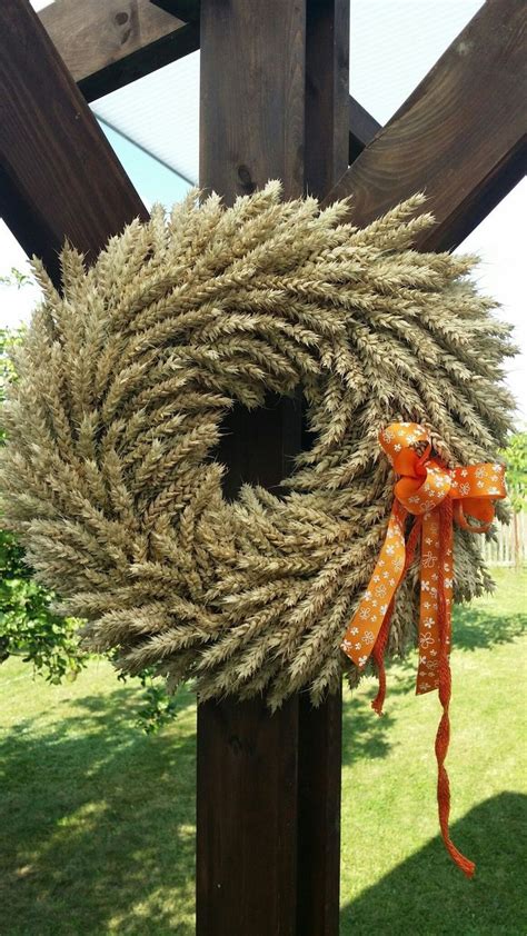 Pin By Jodi On ~wheat Fall Display~ Natural Wreath Fall Wreaths