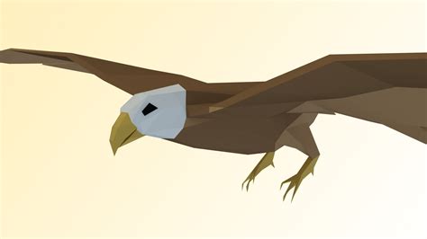 3d Model Lowpoly Eagle Vr Ar Low Poly Rigged Animated Cgtrader