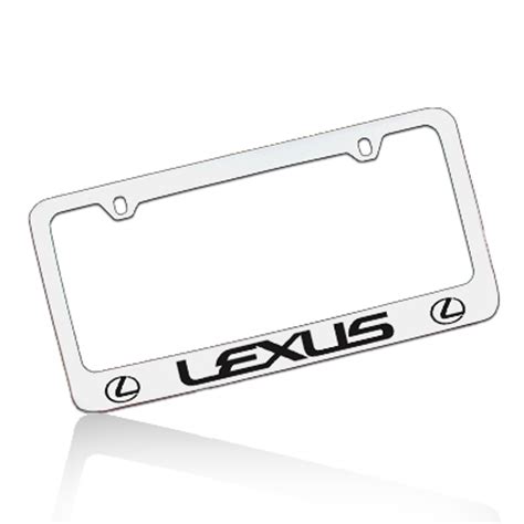 Lexus Logo Brass Chrome License Plate Frame Car Beyond Store
