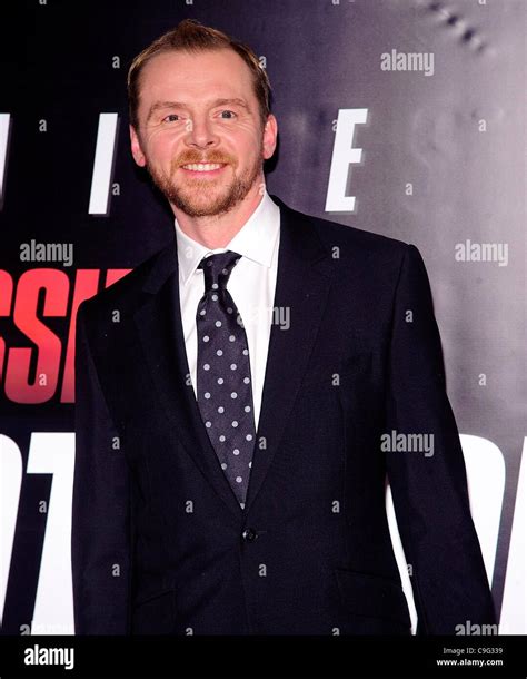 Simon Pegg At Arrivals For Mission Impossible Ghost Protocol