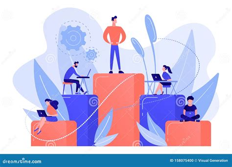 Business Hierarchy Concept Vector Illustration Stock Vector