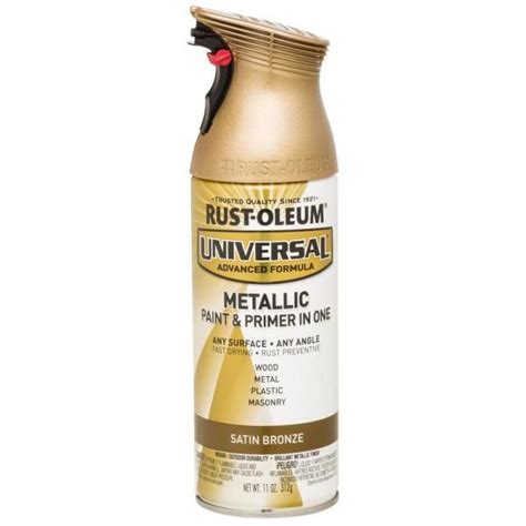 Rust Oleum Universal 11 Oz All Surface Metallic Satin Bronze Spray Paint And Primer In One