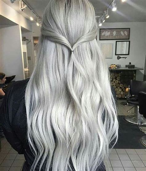 Pin By Konner On H A I R Grey Hair Color Silver Grey Blonde Hair