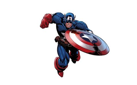 Picture Shield Captain America Hero Fantasy White Background