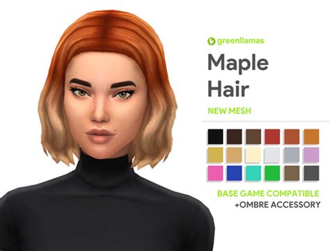 Sims 4 Ombre Hair Cc Zoomaurora