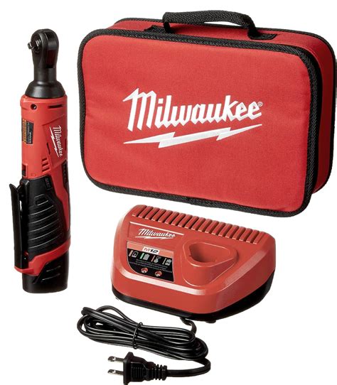 Milwaukee 2456 21 M12 Cordless 14 Lithium Ion Ratchet Kit