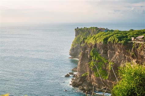 Ocean And Rocky Cliff In Uluwatu Bali Stock Image Image Of Beautiful