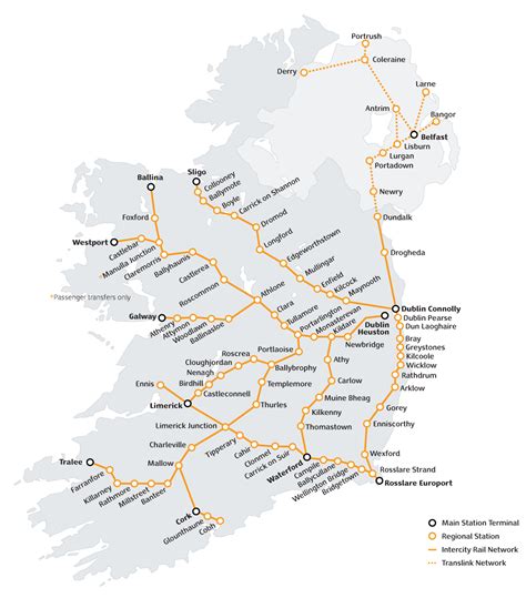 Rail Map Ireland