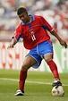 Ronald Gomez of Costa Rica runs with the ball during the FIFA World Cup ...