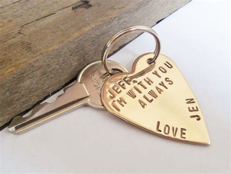 These 12 awesome diy gift wrap ideas will knock your socks off. Personalized Keychain for Boyfriend Gift for Husband Key Chain