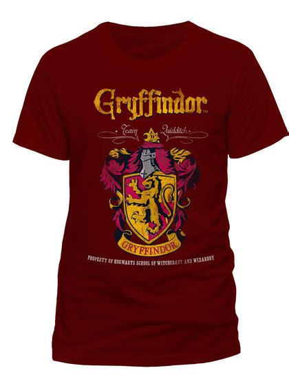 Harry Potter Gryffindor Quidditch T Shirt Red Heromic