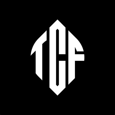 Diseño De Logotipo De Letra De Círculo Tcf Con Forma De Círculo Y