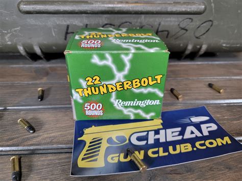 Remington Thunderbolt 22lr 40gr Round Nose 500 Round Box