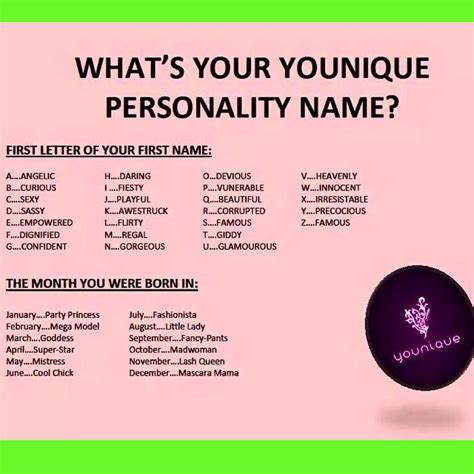 Lets Play A Fun Little Game Comment Below What Your Younique Name