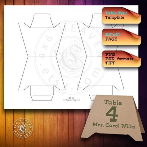 Table Tent Template 37 Free Printable Pdf  Psd Eps Format