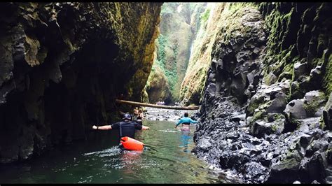 Oneonta Gorge And Falls Columbia River Gorge Oregon Youtube