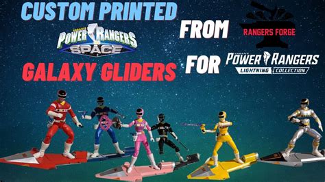 Custom Galaxy Gliders For Power Rangers In Space Lightning Collection