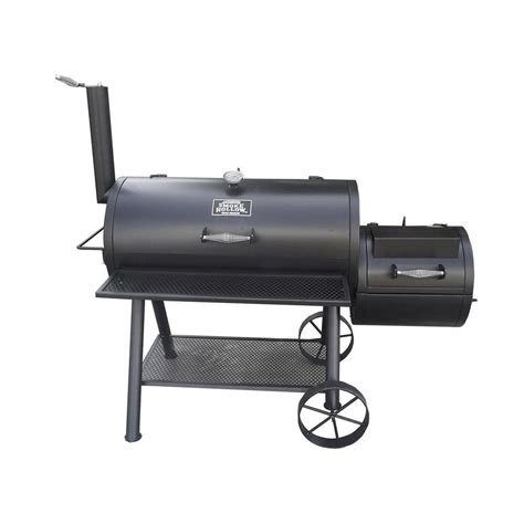 Bbq grill/smoker/roaster/stainless steel bbq/outdoor pit bbq/temperature gauge. Smoke Hollow Deluxe Barrel Style Smoker/Charcoal Grill ...