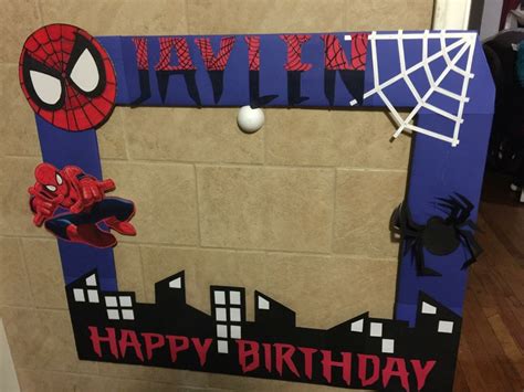 Easily add photo frames to your images for free with canva's online photo editing tools. Spider-Man party picture frame web city diy in 2020 ...