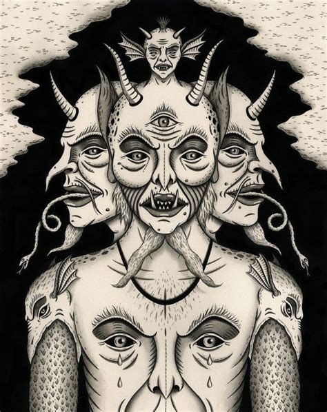 Weeping Demon Demon Art Occult Art Satanic Art