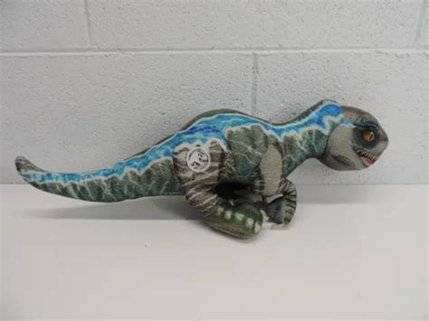 Jurassic World Rare Velociraptor Blue Plush Raptor 12 4995 Picclick