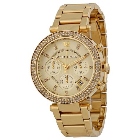 Available in a variety of classically feminine designs from irresistible rose gold to sophisticated silver, explore the collection to find beautiful women's watches that will help you look flawless, day and night. Michael Kors Parker Chronograph Champagne Dial Ladies ...
