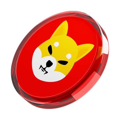 Shiba Inu Shib Glass Crypto Coin 3d Illustration 24093308 Png