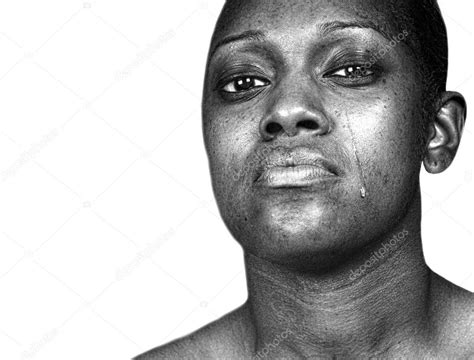 Black Woman Crying — Stock Photo © Rinderart 11816504