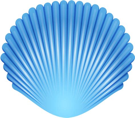 Download Blue Seashell Transparent Png Clip Art Image Clip Art Shell