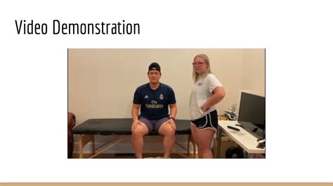 Functional Sitting Test Youtube