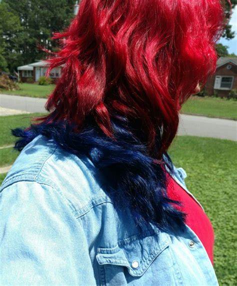 Blue And Red Hair Blue And Red Hair Hair Ideas Long Hair Styles