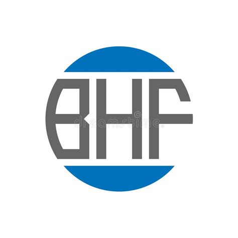 Bhf Letter Logo Design On White Background Bhf Creative Initials