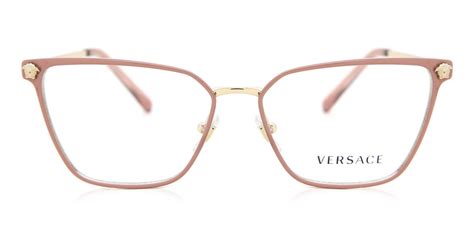 versace ve1275 1433 eyeglasses in matte black gold smartbuyglasses usa