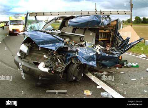 Car Crash Road Death Stock Photo Alamy