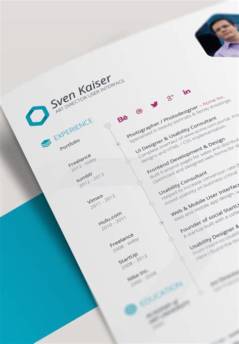 Choose your content and design among more than 25 templates, and get your link to share your cv. 10 Best Free Resume (CV) Templates in Ai, Indesign & PSD ...
