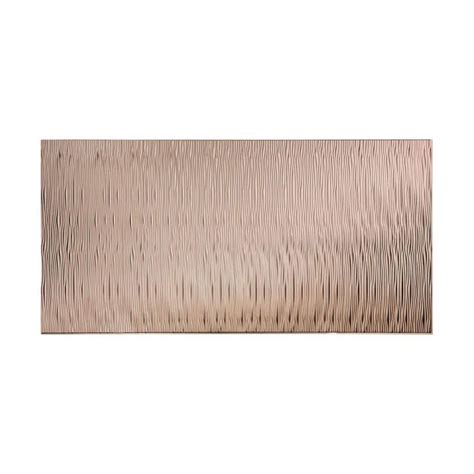 Fasade Waves Vertical 96 In X 48 In Decorative Wall Panel In Brushed