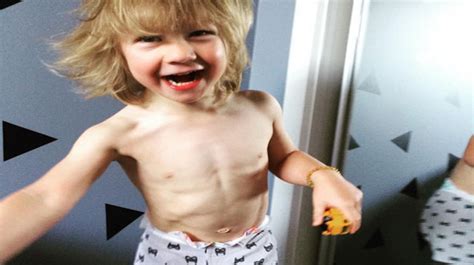 Get toned abs with these hip hop exercises. This three-year-old's six pack abs might shame you to hit ...