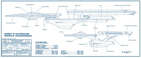 Star Trek Blueprints Uss Excelsior Ingram Class Plans
