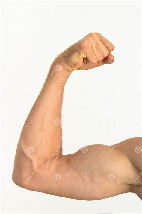 Picture Of A Muscular Arm Flexing Stock Photo Image Of Masculinity