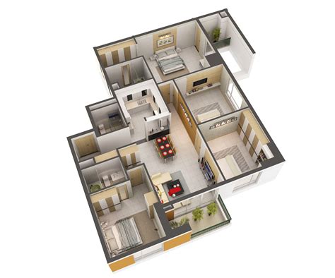30 House Plan 3d Model
