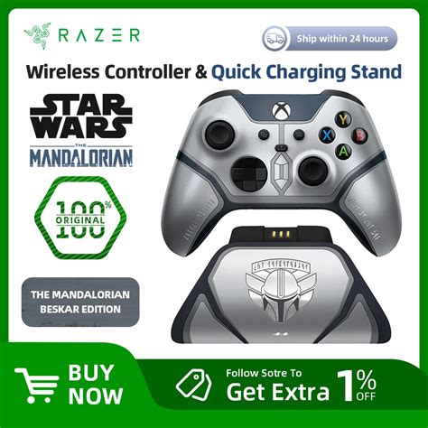Xbox Razer Limited Edition Mandalorian Wireless Pro Controller Quick