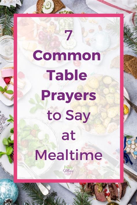 7 Prayers To Say At The Dinner Table