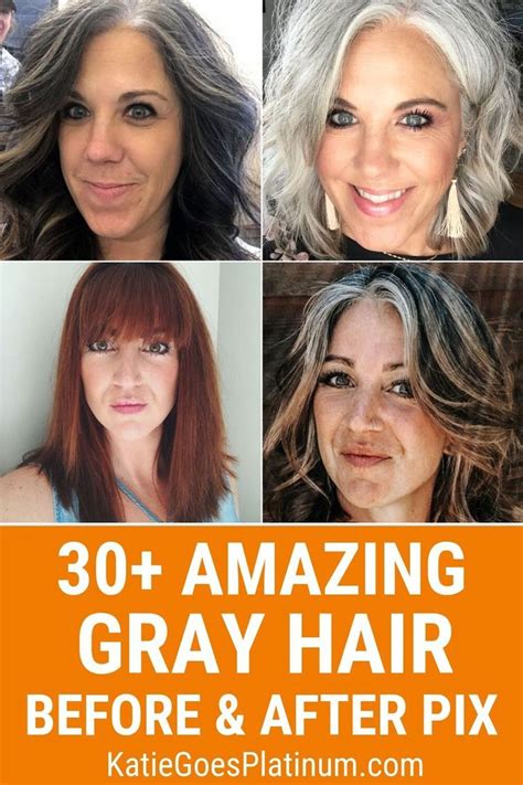 30 Gray Hair Before And After Pix That Will Blow Your Mind Grey Hair Before And After Grey