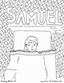 "Samuel Hears God's Calling" Coloring Page - Ministry-To-Children 1 ...