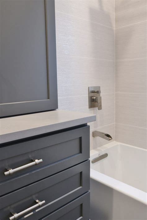 Our italian and austrian thermo fused melamine adds rich depth texture to your contemporary design. Bathroom Designed by Andersonville Kitchen & Bath www ...