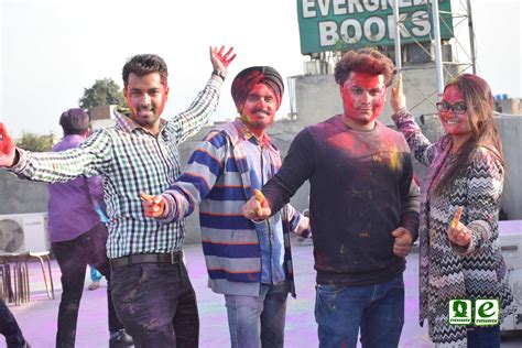 Holi Celebration At Multimedia Office Of Evergreen Publications Holi