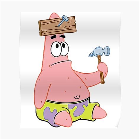 Patrick Star Poster For Sale By Thecaminater Redbubble