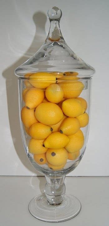 Apothecary Jar With Lemons Yellow Kitchen Accessories